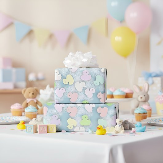 Pastel Ducks - Milchbad Geschenkpapier