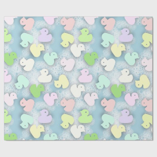 Pastel Ducks - Milchbad Geschenkpapier (Flach)