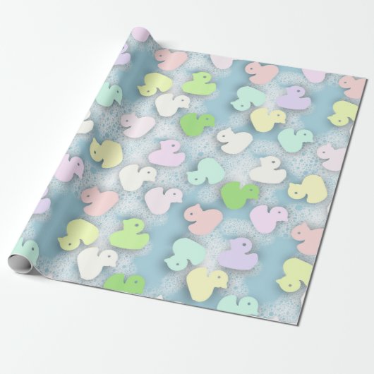 Pastel Ducks - Milchbad Geschenkpapier (Ungerollt)