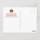 Pastel Dumpster Fire Holiday Postcard Postkarte (Rückseite)
