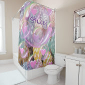 Pastel-Duschvorhang Duschvorhang (Beispiel)