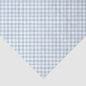 Pastel Dusty Blue Small Gingham Seidenpapier (Ausschnitt)