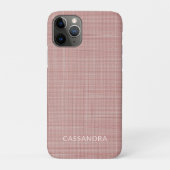 Pastel Dusty Rose Blush Pink Textur Muster Case-Mate iPhone Hülle (Rückseite)