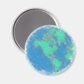 Pastel Earth Magnet (Vorderseite/Rückseite)