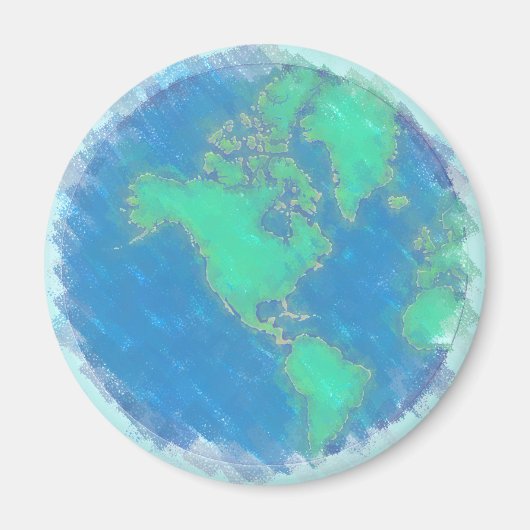 Pastel Earth Magnet (Vorne)