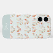 Pastel Earth Tone Boho Regenbogenmuster Case-Mate iPhone Hülle (Rückseite (Horizontal))