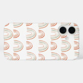 Pastel Earth Tone Boho Regenbogenmuster Case-Mate iPhone Hülle (Rückseite (Horizontal))