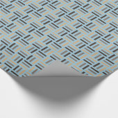 Pastel Earth Tones Modernes geometrisches Muster Geschenkpapier (Ecke)