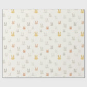 Pastel Easter Bunnies | Easter Wrapping Paper Geschenkpapier (Flach)