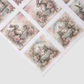 Pastel Easter Bunnies for Shells  Decoupage Seidenpapier (Ausschnitt)