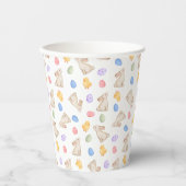 Pastel Easter Bunny & Chick Party Paper Cups Pappbecher (Vorderseite)