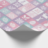 Pastel Easter Bunny Niedlich Giftwrap Geschenkpapier (Ecke)