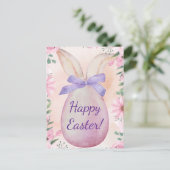Pastel Easter card Postkarte (Stehend Vorderseite)