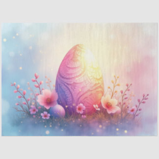 Pastel Easter Egg Decoupage Paper Seidenpapier