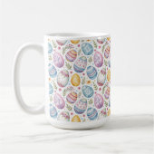 Pastel Easter Egg Pattern Kaffeetasse (Links)