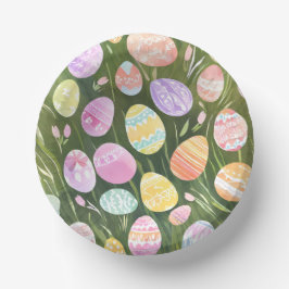 Pastel Easter Eggs | Beautiful Spring Watercolor Pappteller