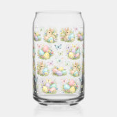 Pastel Easter Eggs & Bunnies Flowers & Butterflies Dosenglas (Rückseite)