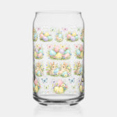 Pastel Easter Eggs & Bunnies Flowers & Butterflies Dosenglas (Links)