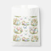 Pastel Easter Eggs & Bunnies Flowers & Butterflies Geschenktütchen (Vorderseite)