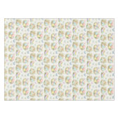 Pastel Easter Eggs & Bunnies Flowers & Butterflies Tischdecke (Vorderseite (Horizontal))