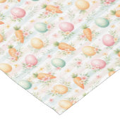 Pastel Easter Eggs & Carrots Watercolor Pattern  Kurzer Tischläufer (Ecke)