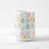 Pastel Easter Eggs Floral Pattern - Cute Spring  Kaffeetasse (Mittel)