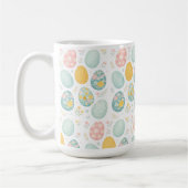 Pastel Easter Eggs Floral Pattern - Cute Spring  Kaffeetasse (Links)