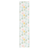 Pastel Easter Eggs Floral Pattern - Cute Spring  Kurzer Tischläufer (Vorderseite)