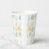 Pastel Easter Eggs Floral Pattern - Cute Spring  Pappbecher (Links)