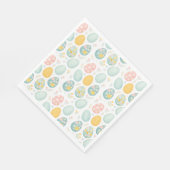 Pastel Easter Eggs Floral Pattern - Cute Spring Serviette (Ecke)