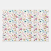 Pastel Easter Floral & Coordinating Spring Geschenkpapier Set (Vorderseite 2)