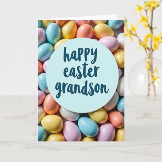 Pastel Egg Easter Card Karte (Gelbe Blume)