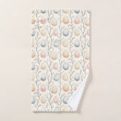Pastel Egg Garden - Perfekte Osterdekoration Badhandtuch Set (Handtuch)