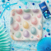 Pastel Egg Spring Celebration Plates Pappteller (Party)