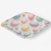 Pastel Egg Spring Celebration Plates Pappteller (Gewinkelt)