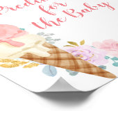 Pastel-Eis-Creme Vorhersagen für Babyposter Poster (Ecke)