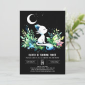 Pastel Elegant Cat Birthday Einladung (Stehend Vorderseite)