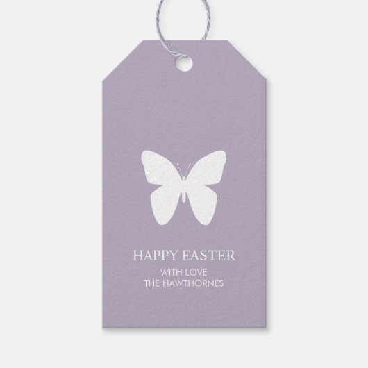 Pastel Elegant Easter Geschenkanhänger (Vorderseite)