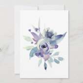 Pastel Elegant Floral Modern Boho Wedding Einladung (Rückseite)