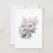 Pastel Elegant Garden Floral RSVP Card (Rückseite)