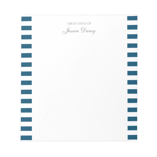 Pastel Elegant Klassisches Skript Große Ideen Homm Notizblock (Vorderseite)