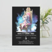 Pastel Elegant Princess Birthday Einladung (Stehend Vorderseite)