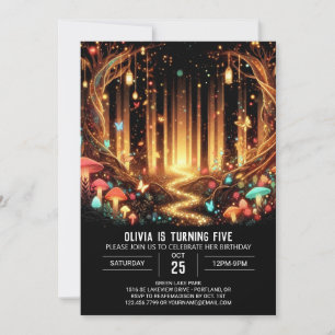 Pastel Elegant Woodland Digitaler Geburtstag Einladung