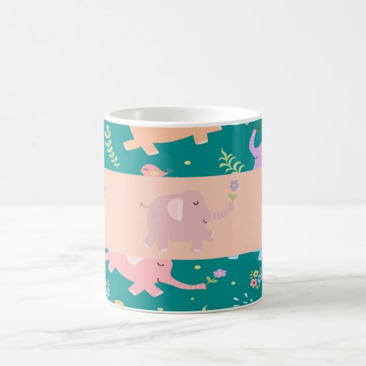 Pastel Elephant Tasse (Mittel)