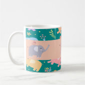Pastel Elephant Tasse (Links)