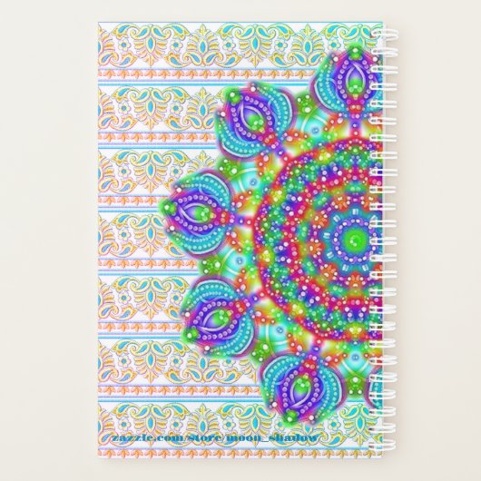 Pastel Embroidery Beautibly Boho Name Planner Planer (Rückseite)