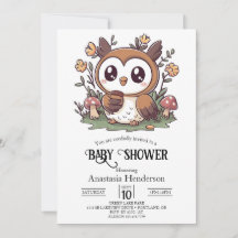 Pastel Enchanted Owl Baby Shower