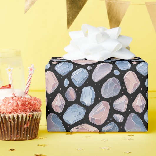 Pastel Esoteric Moonstones Purple Magic Geschenkpapier (Geburtstagsparty)