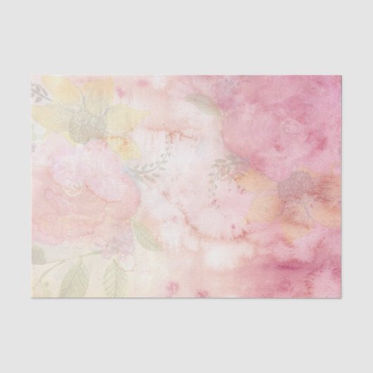Pastel Ethereal Blume Seidenpapier (Vorderseite)