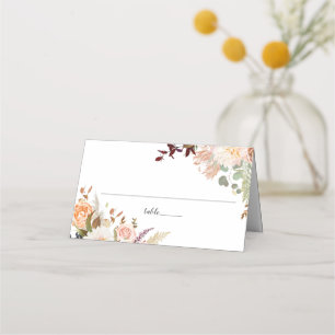 Pastel Eukalyptus Botanische SkriptWedeltisch Platzkarte